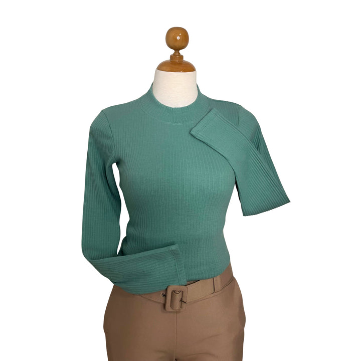 Polo Rib Cuello alto Manga Larga Elsa
