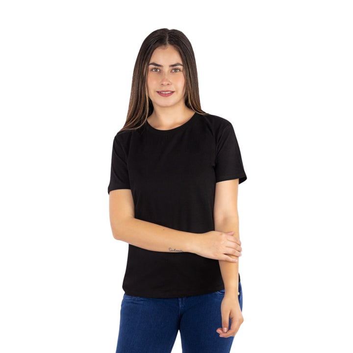 Polo básico negro para dama