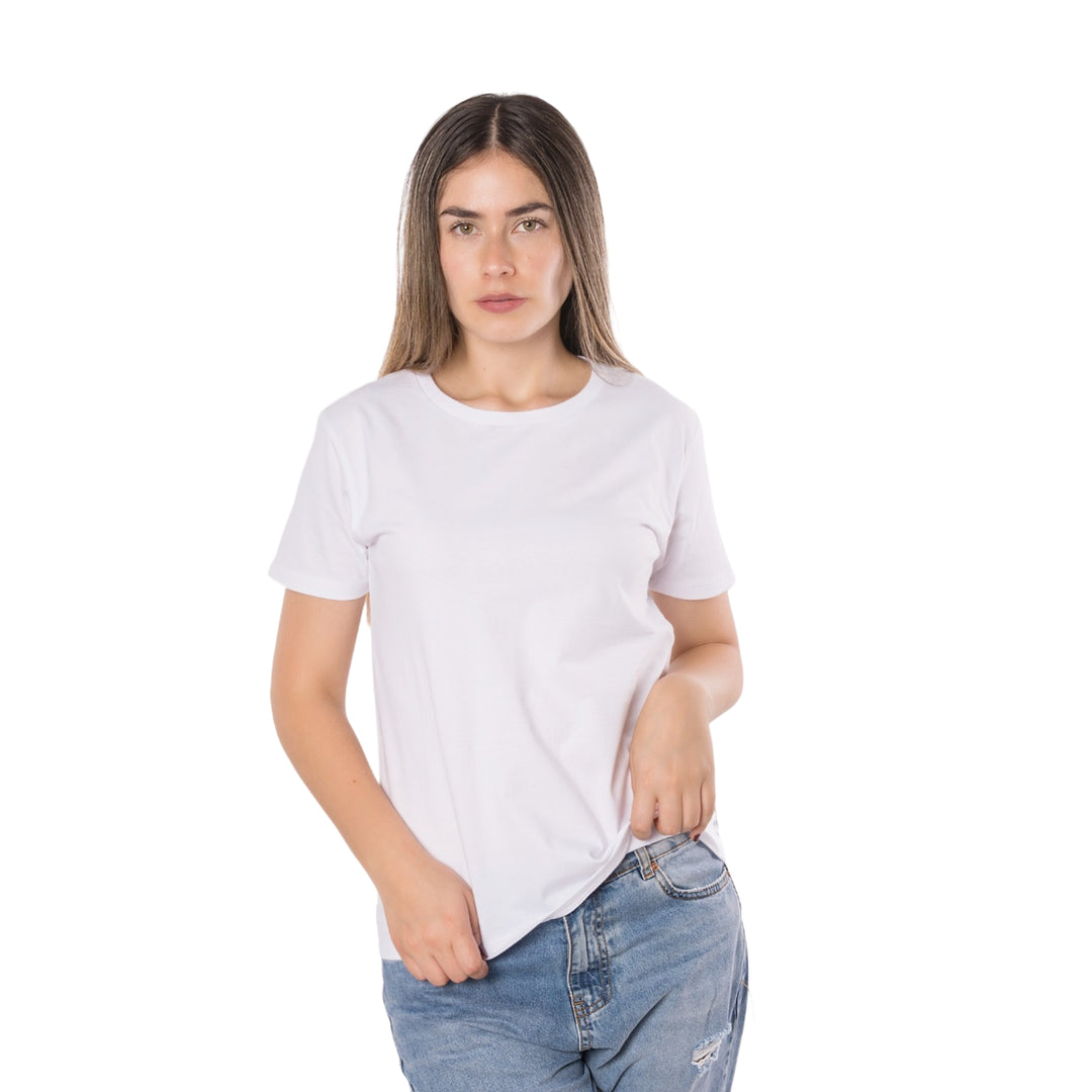 polo básico color blanco para dama