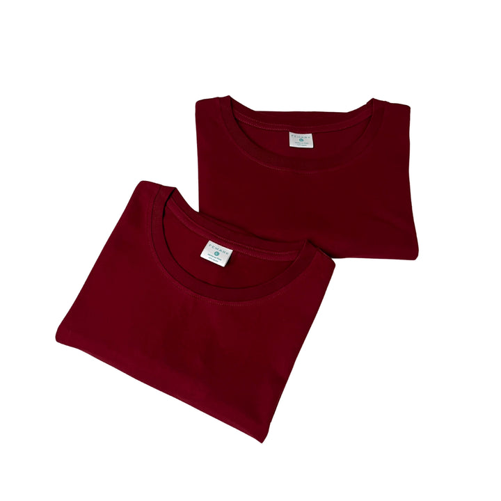 polo basico color vino para mujer