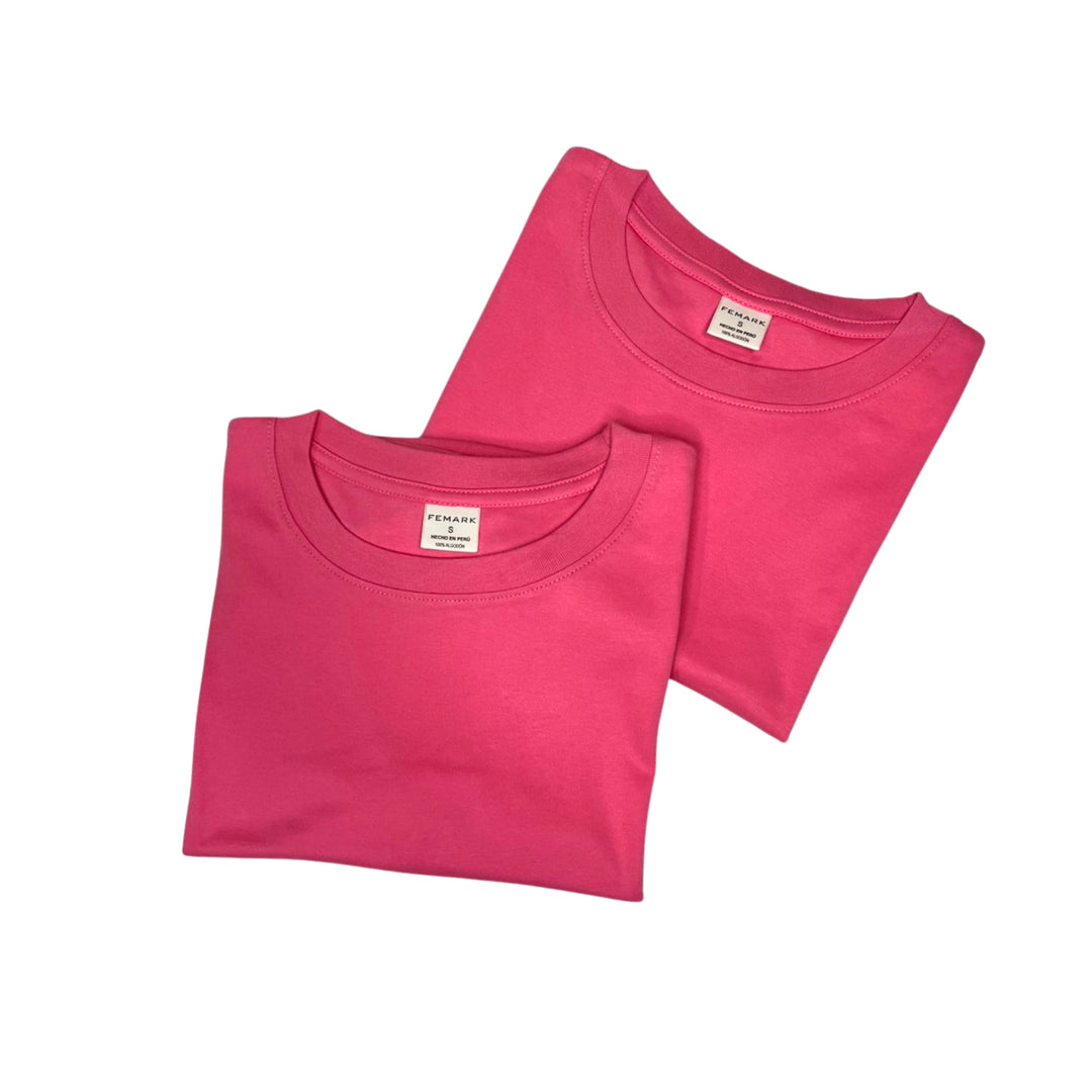 polo crop oversize color barbie para dama 