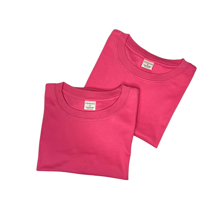 polo crop oversize color barbie para dama 