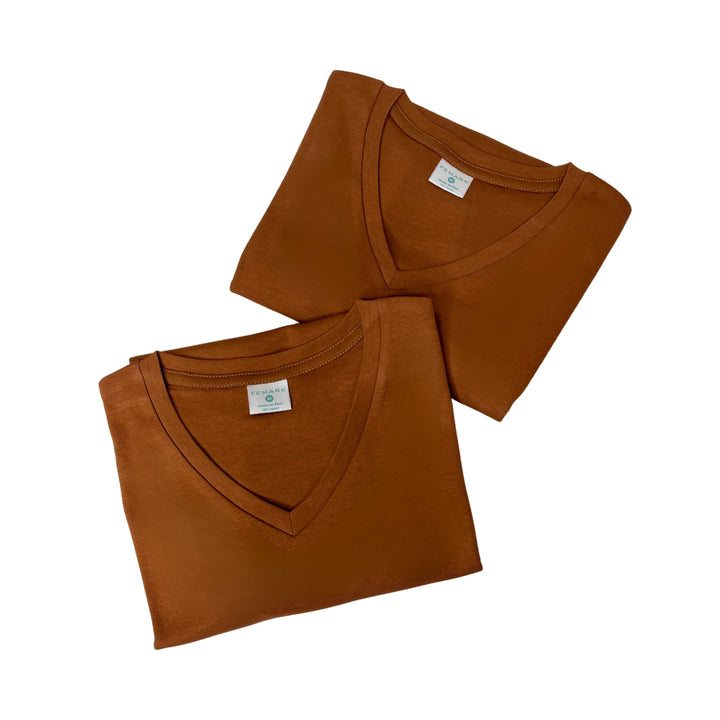 polo basico en cuello v para dama