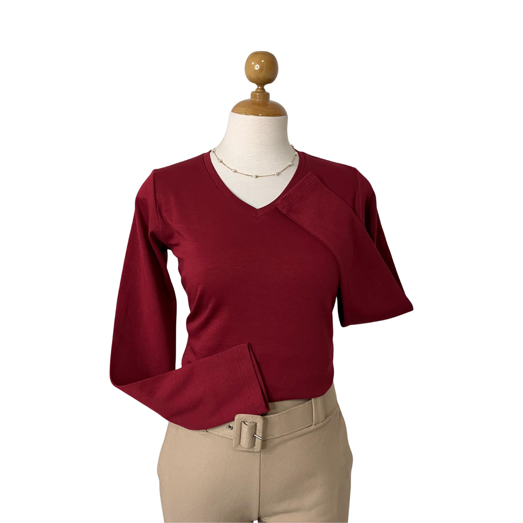 polo manga larga para mujer