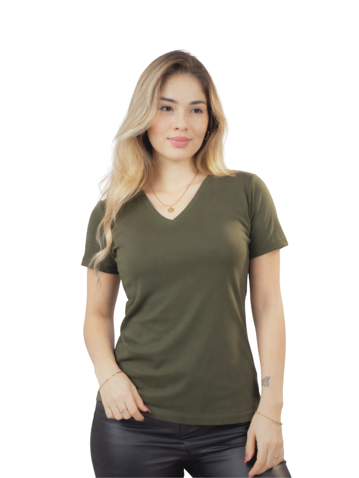Polo Cuello V Pima Algodón Alba