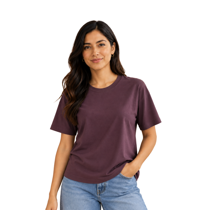 Polo Básico Manga corta Oversize Mujer