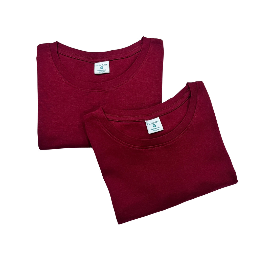 polo color vino para mujer